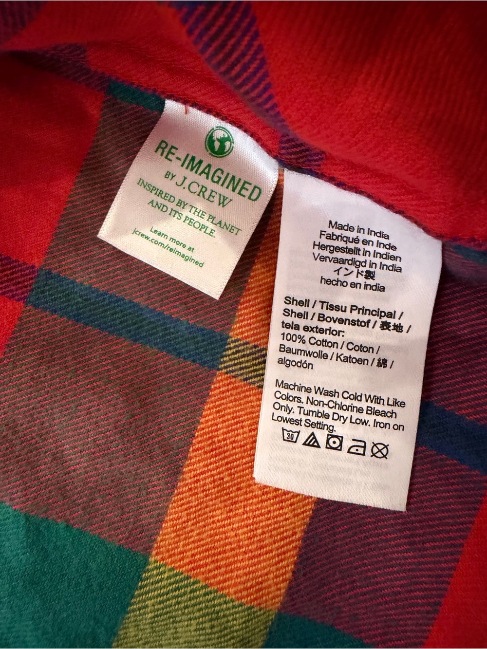 J. Crew Multicolor Plaid Button-Down Shirt - Picture 5 of 6